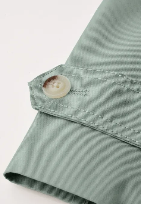 Trench-coat mint green