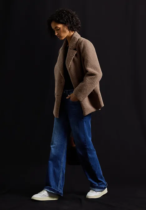 Veste Teddy Caban rocky brown