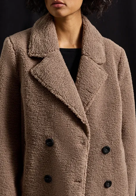 Veste Teddy Caban rocky brown