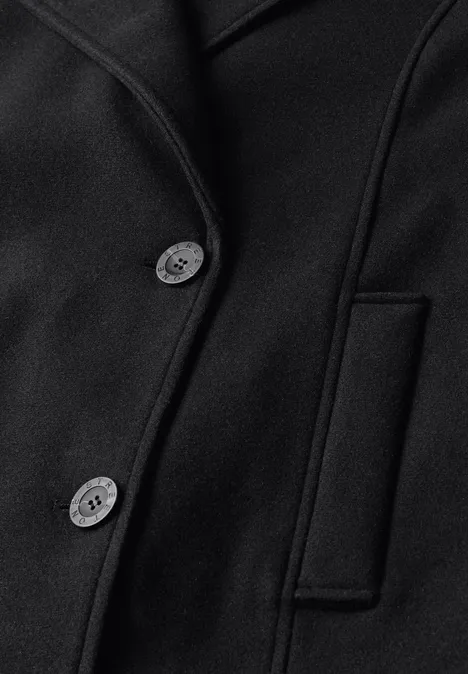 Caban jas met inleg Black