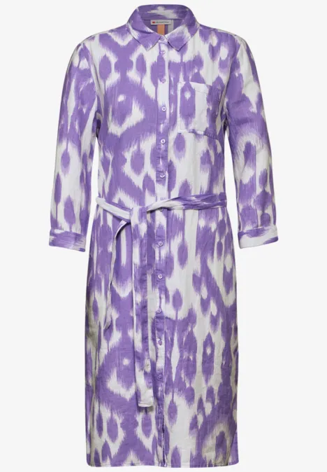 Robe en lin avec imprimé smell of lavender