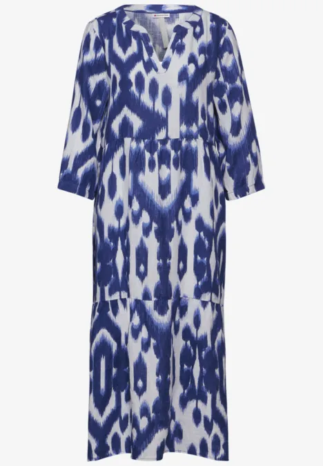 Tunika Kleid mit Print deep water blue