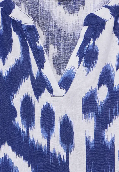 Tunika Kleid mit Print deep water blue