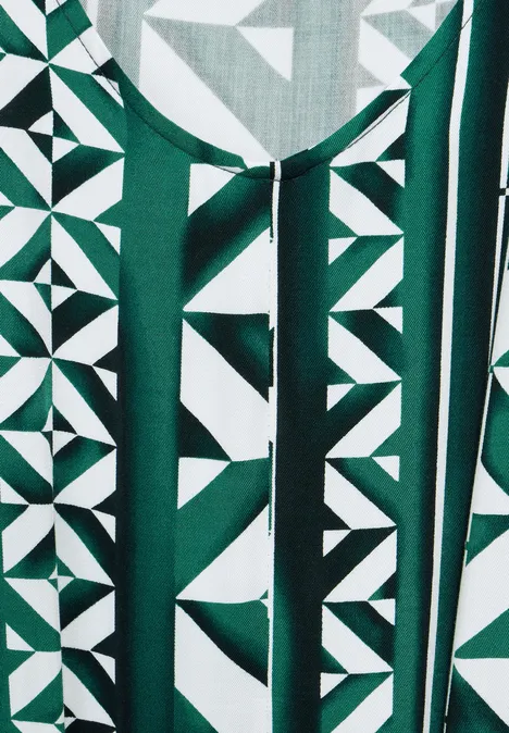 Maxi-jurk met print cool vintage green