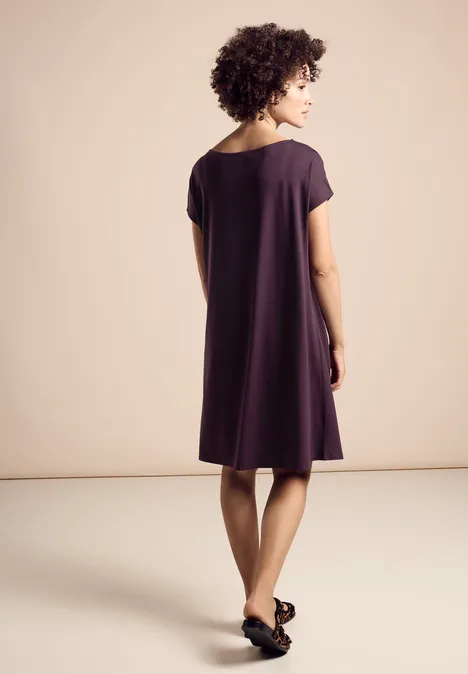 Jersey-Kleid dark berry purple