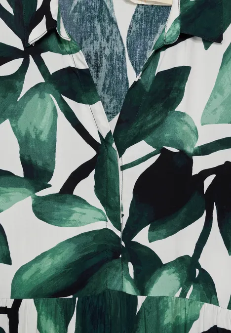 Midikleid mit Print cool vintage green