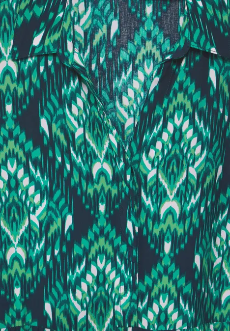 Midikleid mit Print cool vintage green