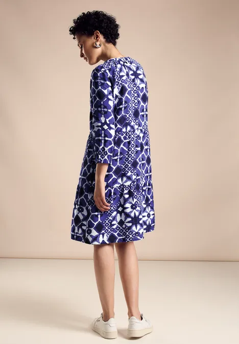 Tuniekjurk met print violet blue