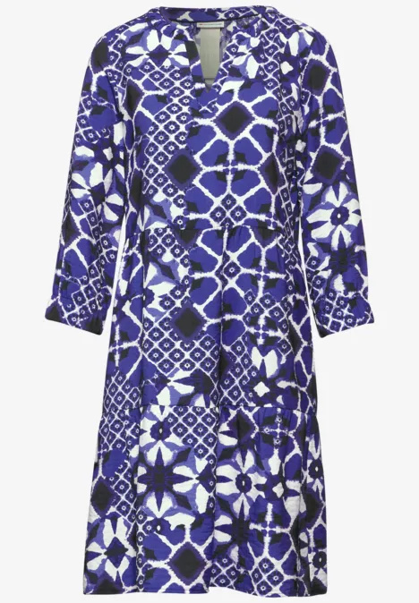 Tuniekjurk met print violet blue