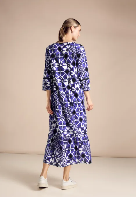Tunika Kleid mit Print violet blue