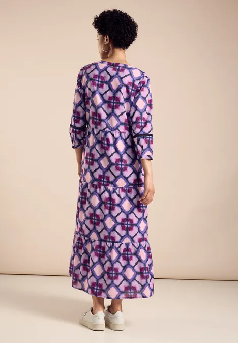 Tunika Kleid mit Print bellflower lilac