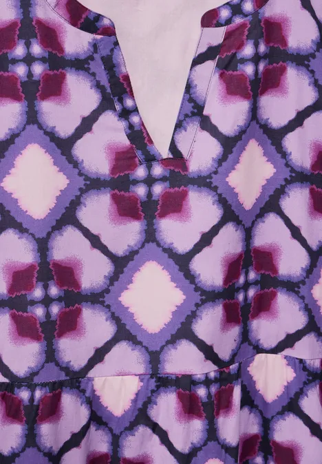 Tunika Kleid mit Print bellflower lilac