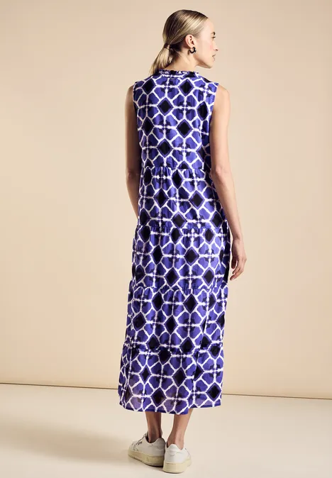Maxikleid mit Print violet blue