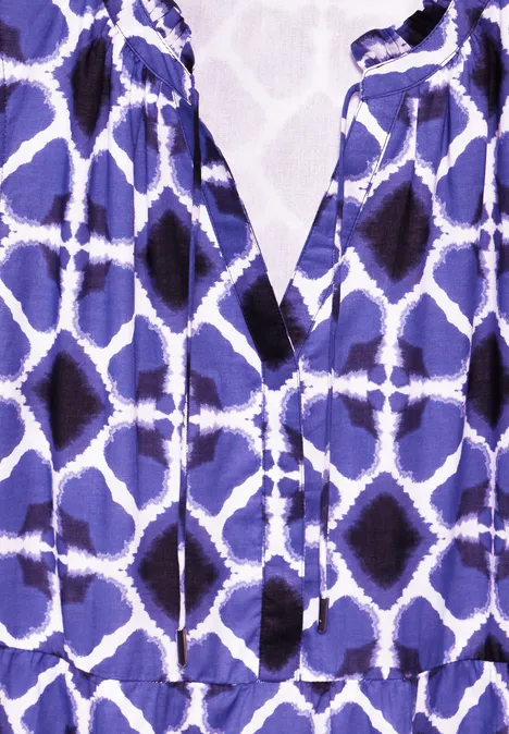 Maxikleid mit Print violet blue