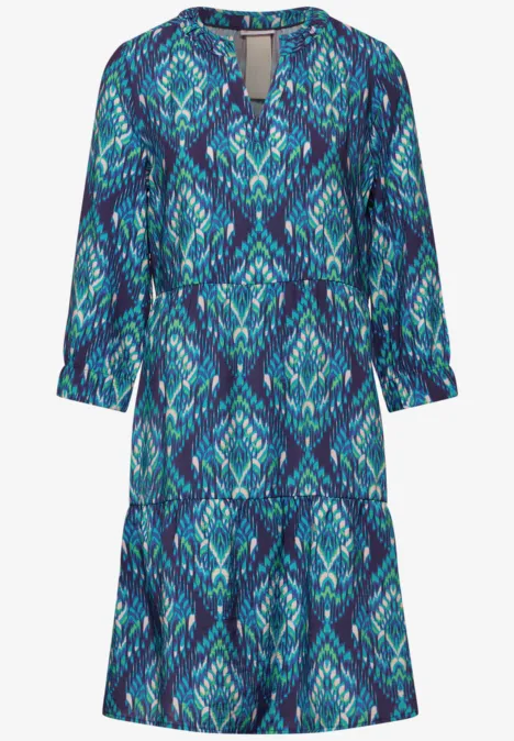 Tunika Kleid mit Print violet blue
