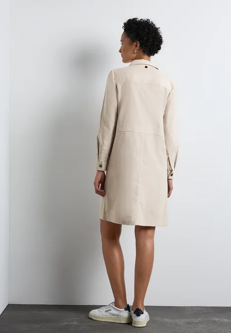 Cord-Kleid smooth sand beige