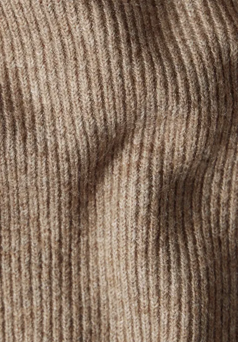 Langes Strickkleid rich mocha mel.