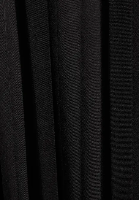Gemustertes Midi-Kleid Black