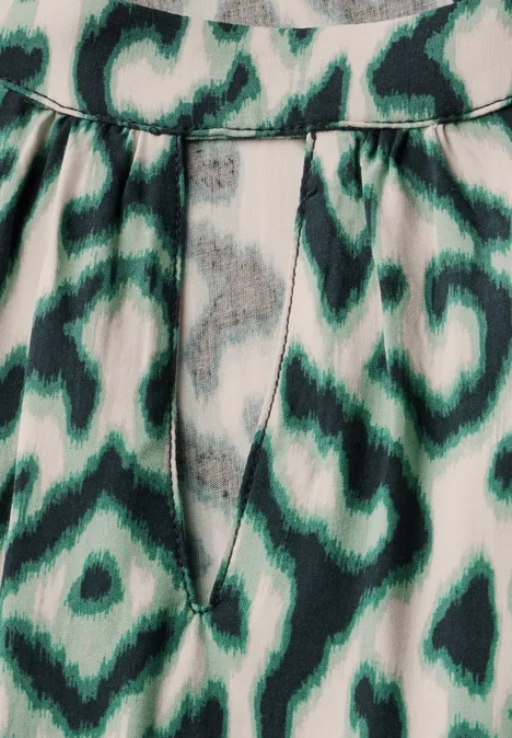 Bedrucktes Kleid hunter green