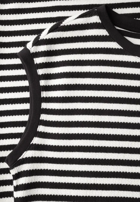 Gestreiftes Kleid Black