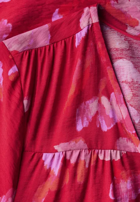 Tuniekjurk met volants glory red