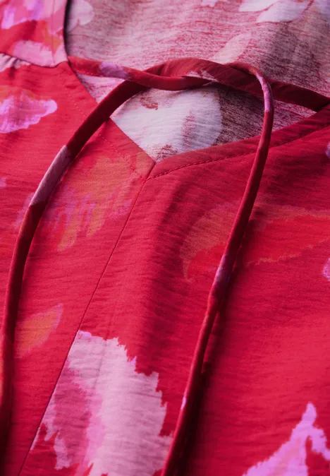 Tuniekjurk met volants glory red