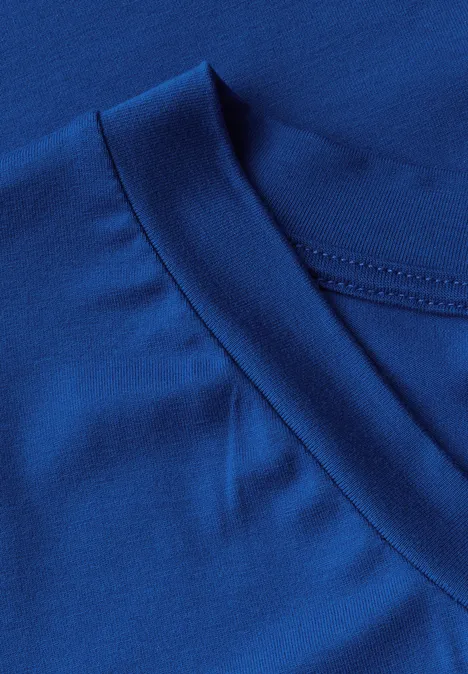 Jersey-Kleid in Unifarbe dodger blue