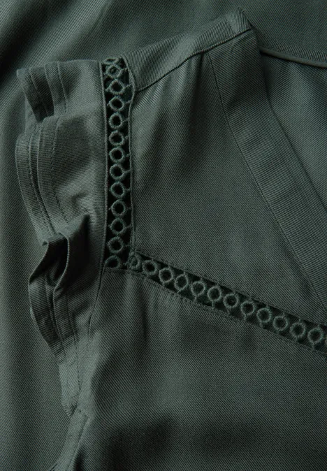 Tunikakleid mit Details mid green