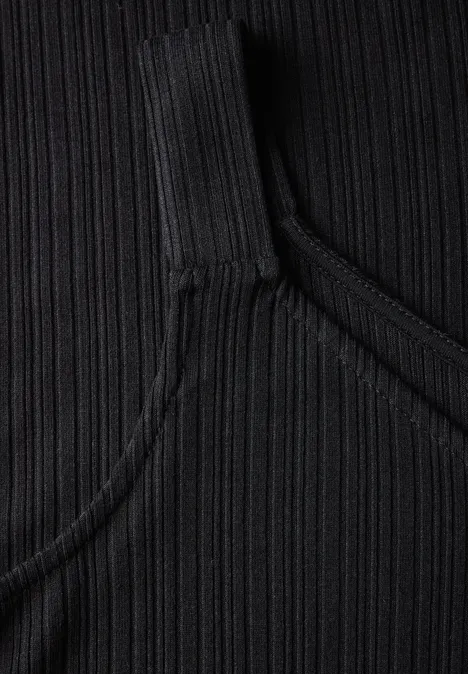 Trägerkleid in Unifarbe Black