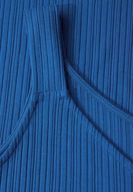 Trägerkleid in Unifarbe dodger blue
