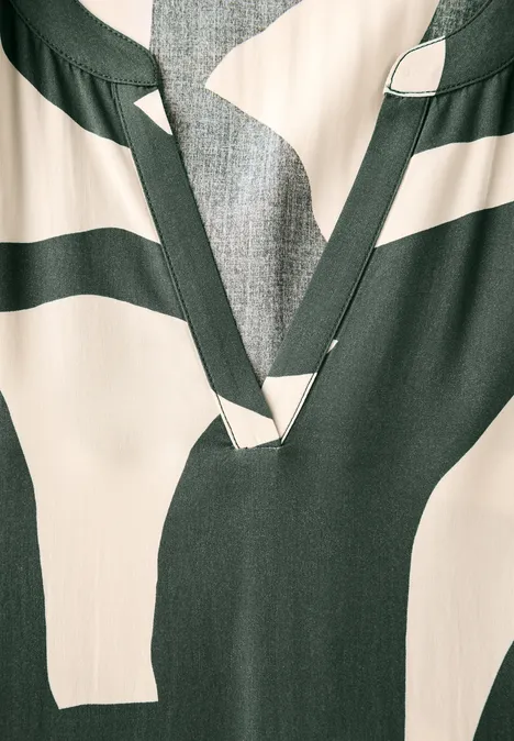 Maxikleid mit Print mid green