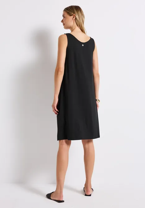 Kleid mit Knotendetail Black