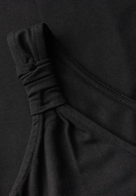 Kleid mit Knotendetail Black