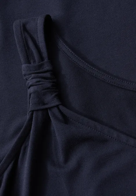 Kleid mit Knotendetail deep blue