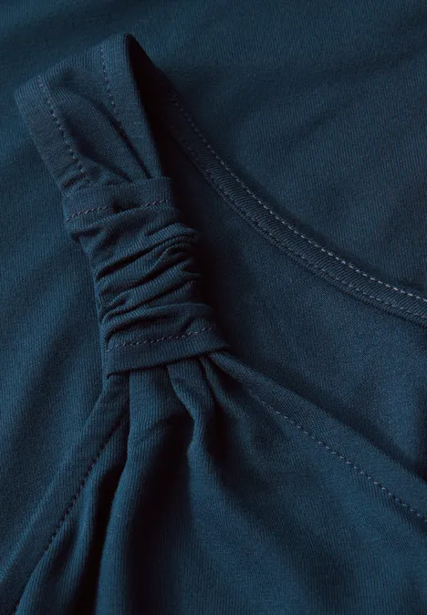 Kleid mit Knotendetail tide blue