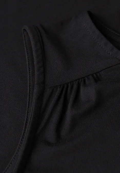 Jurk in effen kleur Black