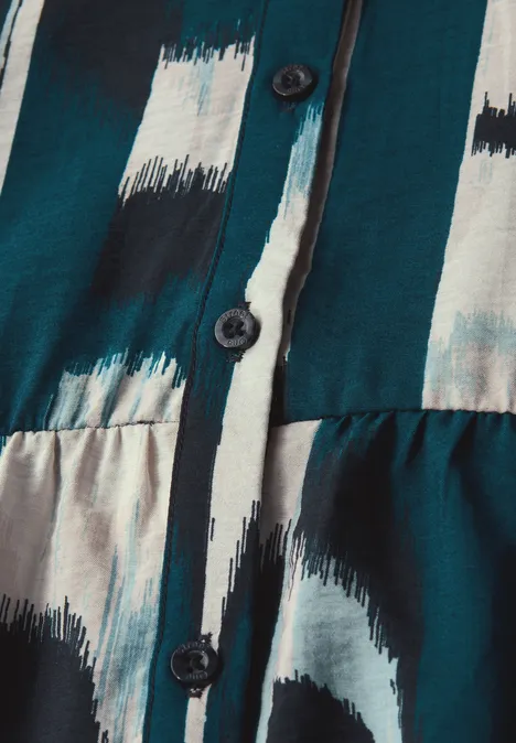Tunika-Kleid mit Print tide blue