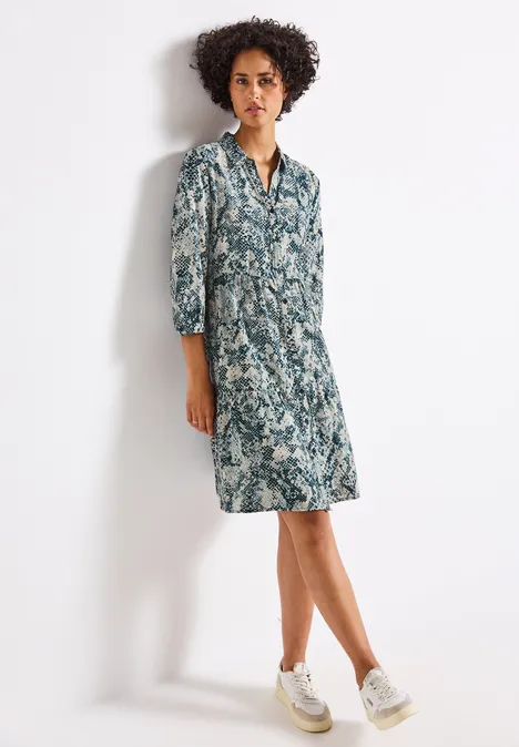 Tunika-Kleid mit Snake Print arona blue