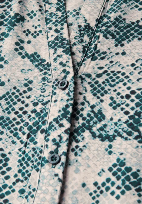 Tunika-Kleid mit Snake Print arona blue