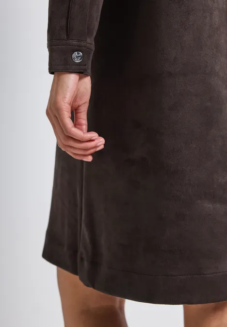 Velorus Kleid deep roast brown