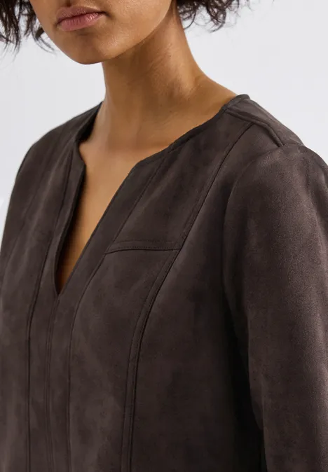 Velorus Kleid deep roast brown