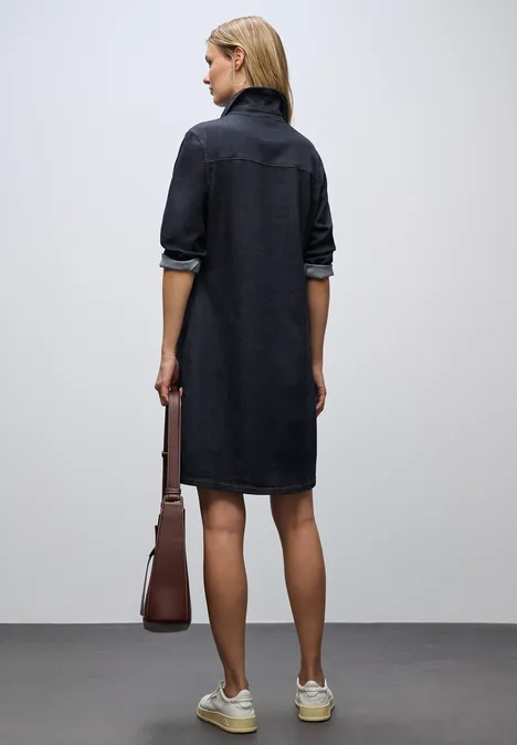 Denim Kleid im Rinsed-Look Rinse Blue washed