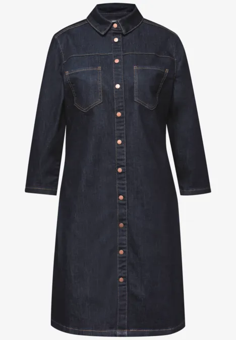 Denim Kleid im Rinsed-Look Rinse Blue washed