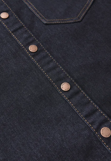 Denim Kleid im Rinsed-Look Rinse Blue washed