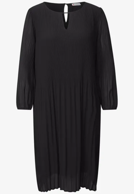 Robe-tunique plissée Black