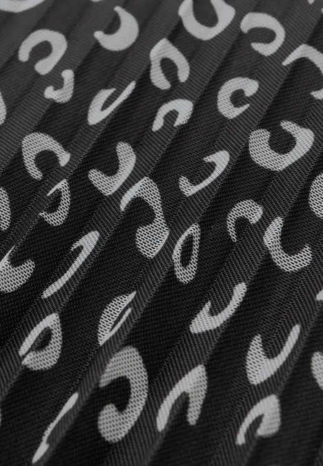Kleid mit Plissée-Rock Black