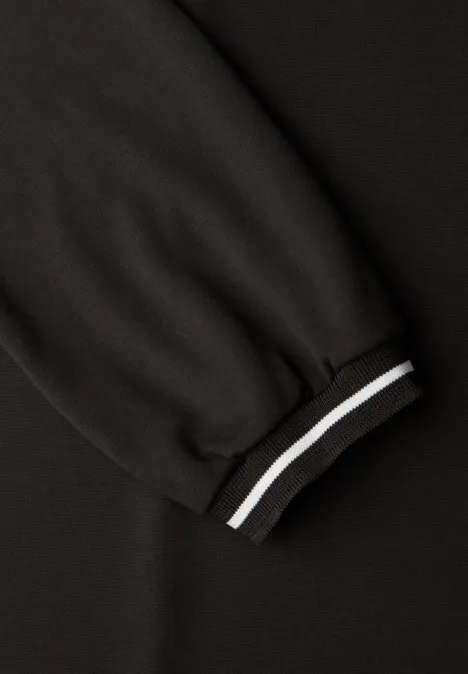 Jersey jurk darkest brown