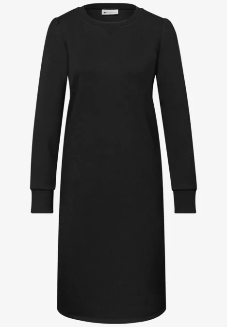 Kleid in Unifarbe Black
