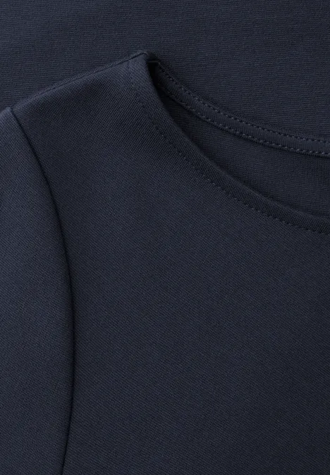 Sukienka midi z detalem węzła shadowed navy