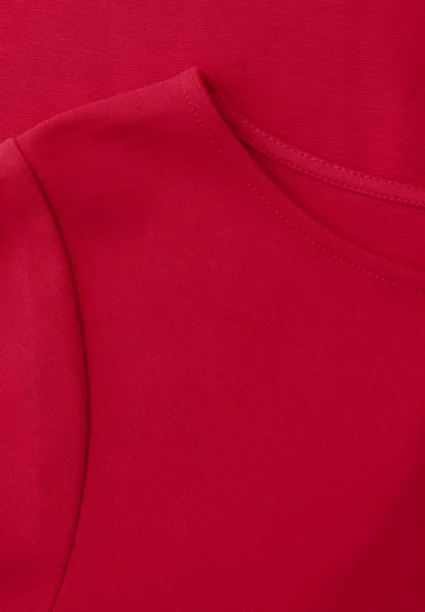 Midi-Kleid mit Knotendetail salsa red